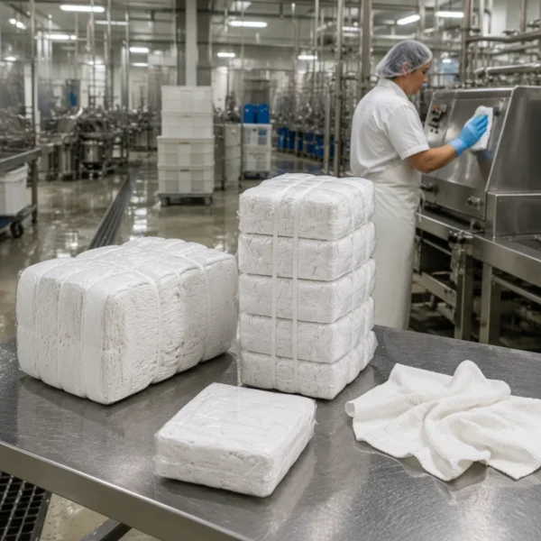 Trapo Blanco Punto Nuevo para la limpieza industrial