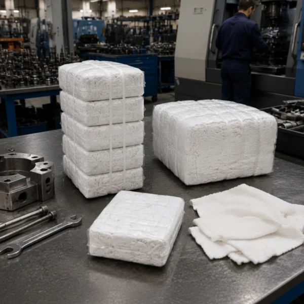 Trapo Blanco Punto para la limpieza industrial