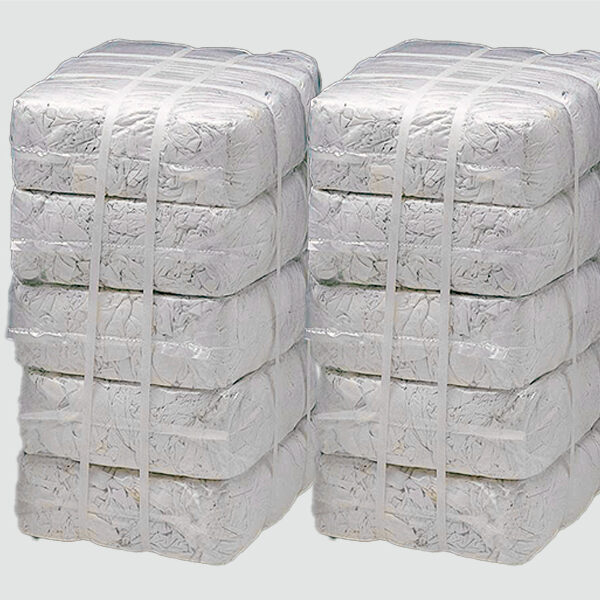 Productos Cotones Aguirrezabal 8 Trapos blancos para la limpieza industrial